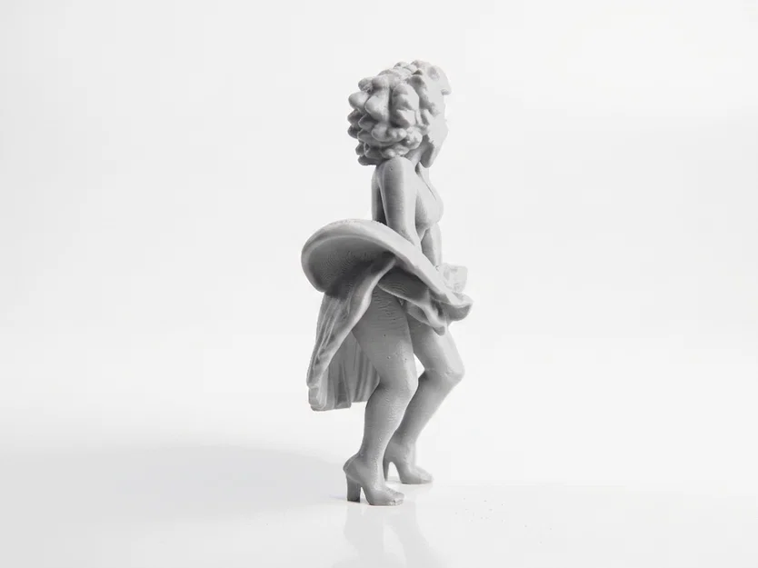 Mô Hình Cô Gái E Thẹn - Tượng Nữ 3D In Ấn Nghệ Thuật - Image 3