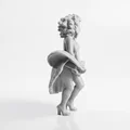 Mô Hình Cô Gái E Thẹn - Tượng Nữ 3D In Ấn Nghệ Thuật - Thumbnail 3