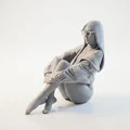 Mô Hình Tượng Quý Cô Đang Ngồi (Sitting Lady Figurine) - File In 3D - Thumbnail 1