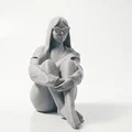 Mô Hình Tượng Quý Cô Đang Ngồi (Sitting Lady Figurine) - File In 3D - Thumbnail 2