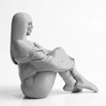 Mô Hình Tượng Quý Cô Đang Ngồi (Sitting Lady Figurine) - File In 3D - Thumbnail 3