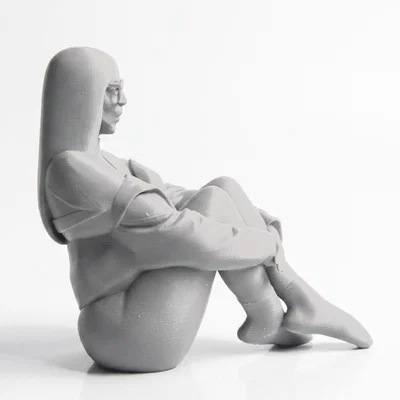 Mô Hình Tượng Quý Cô Đang Ngồi (Sitting Lady Figurine) - File In 3D