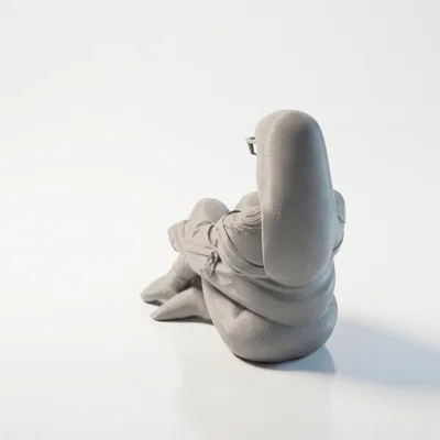 Mô Hình Tượng Quý Cô Đang Ngồi (Sitting Lady Figurine) - File In 3D