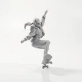 Mô hình 3D Cô gái trượt ván - File in STL - Thumbnail 2