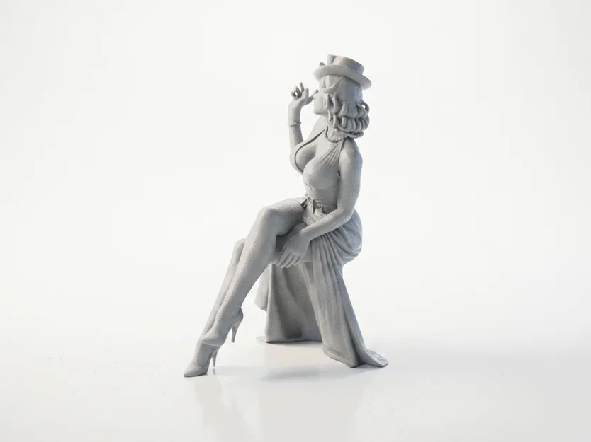 Mô hình 3D Tượng Nữ Thần Thanh Lịch Tư Thế Ngồi - Image 1