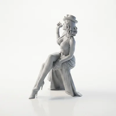 Mô hình 3D Tượng Nữ Thần Thanh Lịch Tư Thế Ngồi