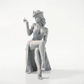 Mô hình 3D Tượng Nữ Thần Thanh Lịch Tư Thế Ngồi - Thumbnail 2