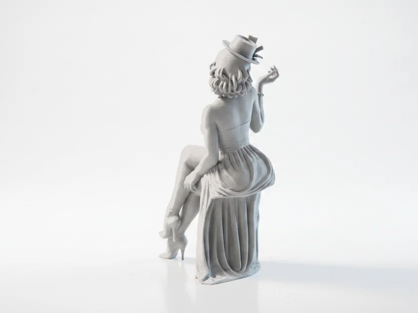 Mô hình 3D Tượng Nữ Thần Thanh Lịch Tư Thế Ngồi - Image 4