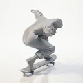 Mô hình nữ vận động viên trượt ván 3D (Skateboard Girl Figurine) - Thumbnail 3