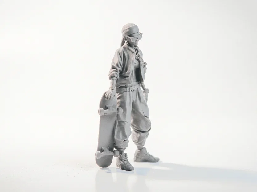Mô hình 3D Nhân vật nữ Skater Girl in được - Image 2