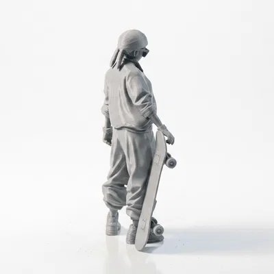 Mô hình 3D Nhân vật nữ Skater Girl in được