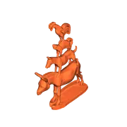 Mô hình 3D bộ tứ nghệ sĩ thành Bremen (Bremer Stadtmusikanten) - Image 1