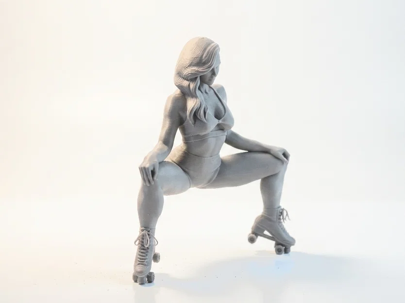 Mô hình 3D Cô Nàng Skater Squat - Tệp in STL - Image 2