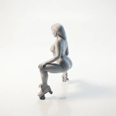 Mô hình 3D Cô Nàng Skater Squat - Tệp in STL
