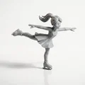 Mô hình 3D cô gái trượt băng nghệ thuật (Skater Girl Ice Skating Figurine) - Thumbnail 1
