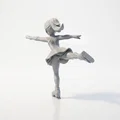 Mô hình 3D cô gái trượt băng nghệ thuật (Skater Girl Ice Skating Figurine) - Thumbnail 3