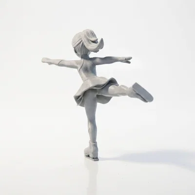 Mô hình 3D cô gái trượt băng nghệ thuật (Skater Girl Ice Skating Figurine)