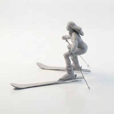 Mô hình 3D Nữ Vận động viên Trượt tuyết (Ski Babe) - File STL in 3D