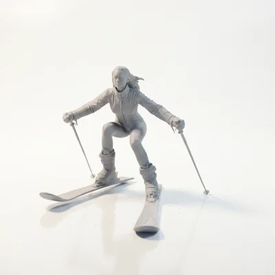 Mô hình 3D Nữ Vận động viên Trượt tuyết (Ski Babe) - File STL in 3D