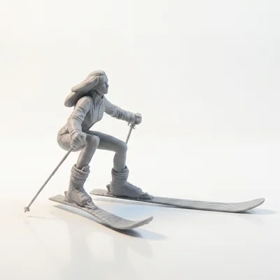 Mô hình 3D Nữ Vận động viên Trượt tuyết (Ski Babe) - File STL in 3D