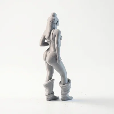 Mô hình 3D Nữ Vận Động Viên Trượt Tuyết - Ski Babe Winter Sports