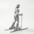 Mô hình tượng nữ vận động viên trượt tuyết - Sản phẩm sưu tầm in 3D - Thumbnail 2