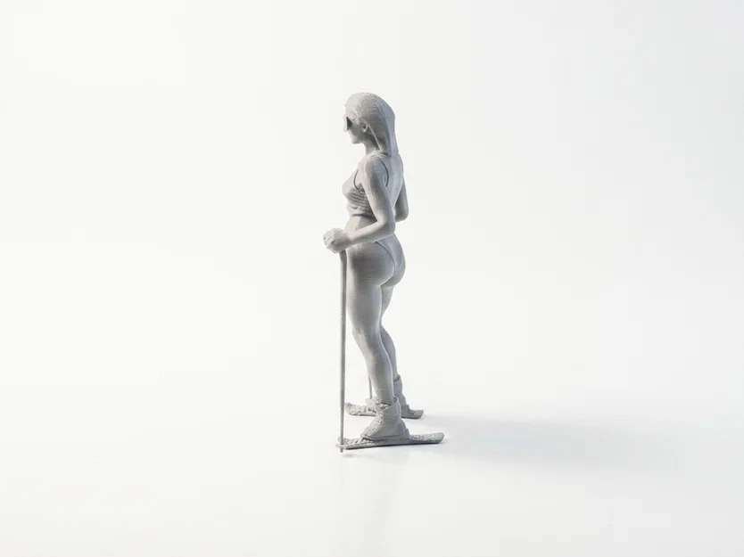 Mô hình tượng nữ vận động viên trượt tuyết - Sản phẩm in 3D sưu tầm thể thao - Image 4