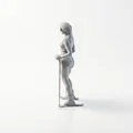 Mô hình tượng nữ vận động viên trượt tuyết - Sản phẩm in 3D sưu tầm thể thao - Thumbnail 4