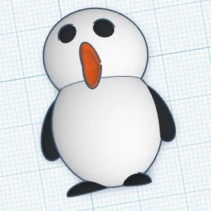 Mô hình chú chim cánh cụt (penguin) in 3D siêu dễ thương - Image 1