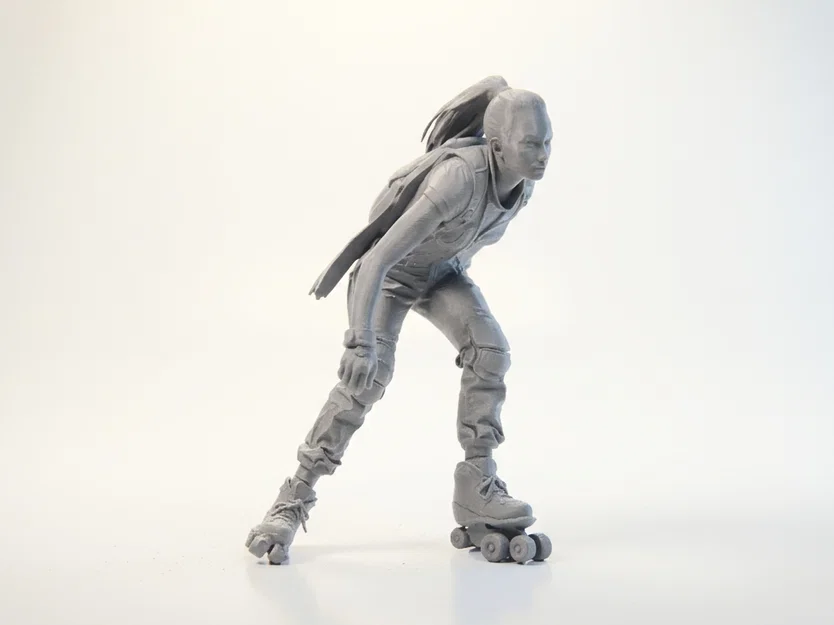 Mô hình Nữ vận động viên trượt patin 3D - Skater Lady Figurine - Image 2
