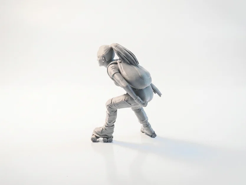 Mô hình Nữ vận động viên trượt patin 3D - Skater Lady Figurine - Image 4
