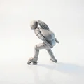 Mô hình Nữ vận động viên trượt patin 3D - Skater Lady Figurine - Thumbnail 4