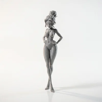 Mô hình tượng nữ Skinny Babe - File 3D in ấn chất lượng cao
