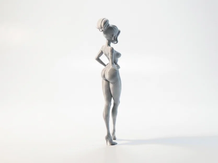 Mô hình tượng nữ Skinny Babe - File 3D in ấn chất lượng cao - Image 3