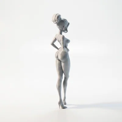 Mô hình tượng nữ Skinny Babe - File 3D in ấn chất lượng cao