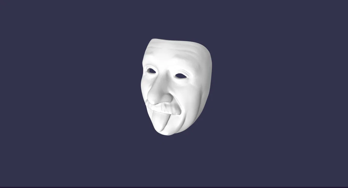 Mô hình mặt nạ Albert Einstein lè lưỡi độc đáo để in 3D - Image 1
