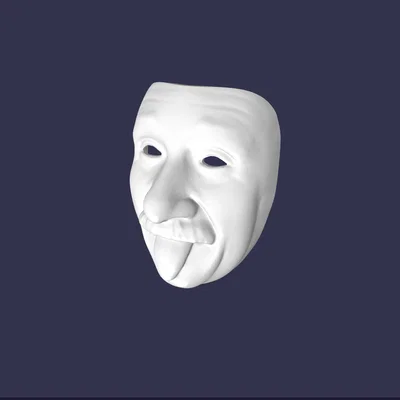 Mô hình mặt nạ Albert Einstein lè lưỡi độc đáo để in 3D