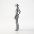 Mô hình Nữ Cao bồi - Tượng 3D Printable Phong cách Miền Tây - Thumbnail 4