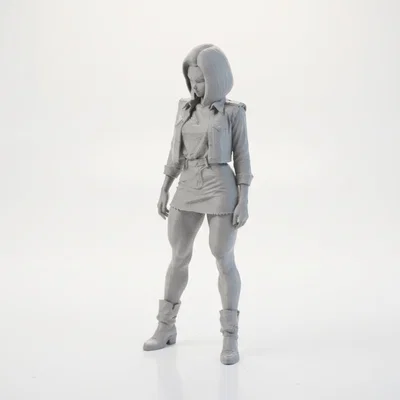 Mô hình tượng nữ nhân vật mặc váy - File in 3D nghệ thuật