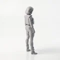 Mô hình tượng nữ nhân vật mặc váy - File in 3D nghệ thuật - Thumbnail 3