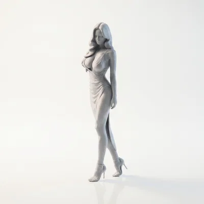 Mô hình 3D tượng phụ nữ thanh lịch