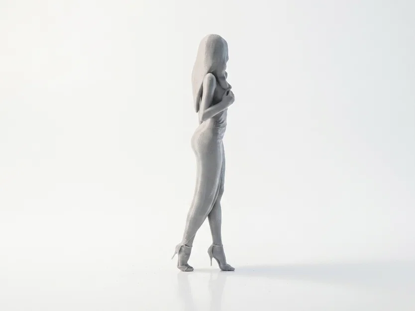 Mô hình 3D tượng phụ nữ thanh lịch - Image 3