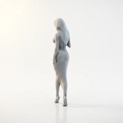 Mô hình 3D tượng phụ nữ thanh lịch