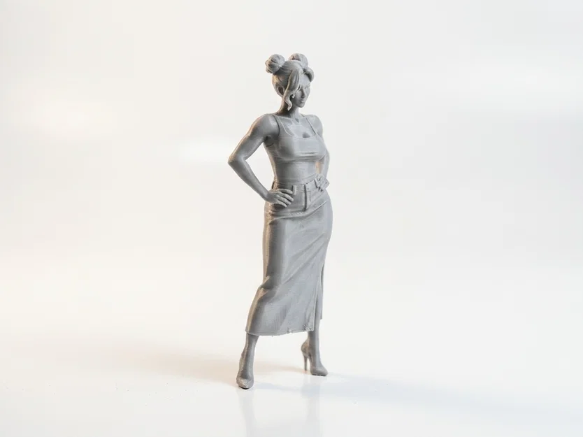 Mô hình tượng nữ quý cô thanh lịch in 3D - Image 2