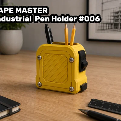 TAPE MASTER – Ống cắm bút hình thước cuộn công nghiệp (#006)