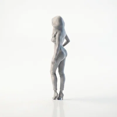 Mô hình tượng nữ Slim Lady mặc Bodysuit in 3D