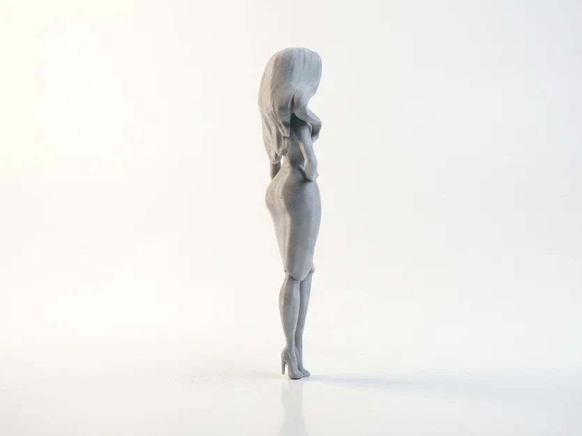 Mô hình 3D tượng nữ Slim Lady thanh lịch in ấn dễ dàng - Image 3