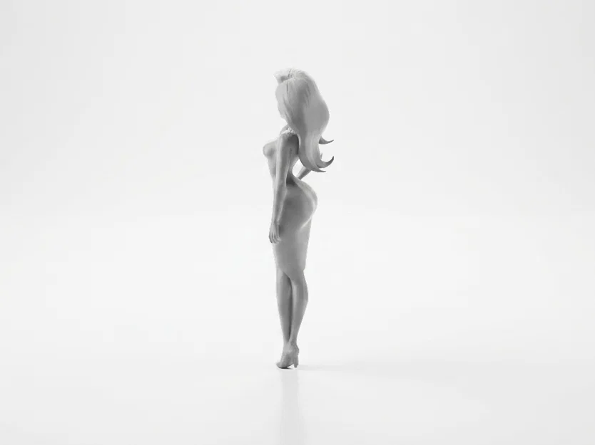 Mô hình 3D tượng nữ Slim Lady thanh lịch in ấn dễ dàng - Image 4
