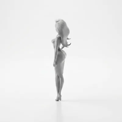 Mô hình 3D tượng nữ Slim Lady thanh lịch in ấn dễ dàng
