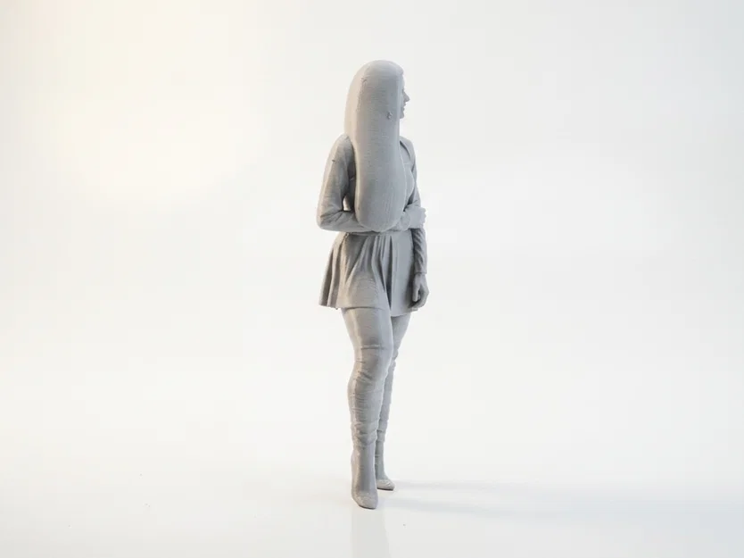 Tượng Nữ Trùm Đầu Smiley Lady - Mô hình in 3D nghệ thuật - Image 3